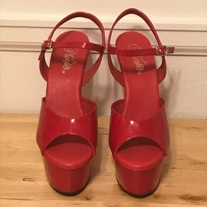 Aspire-609 Red Hot Platform Sandals